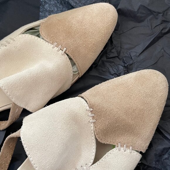 HENRY BEGUELIN Suede Leather Slip On Flats: Size 39 (US 8.5) Excellent Condition - Picture 2 of 8